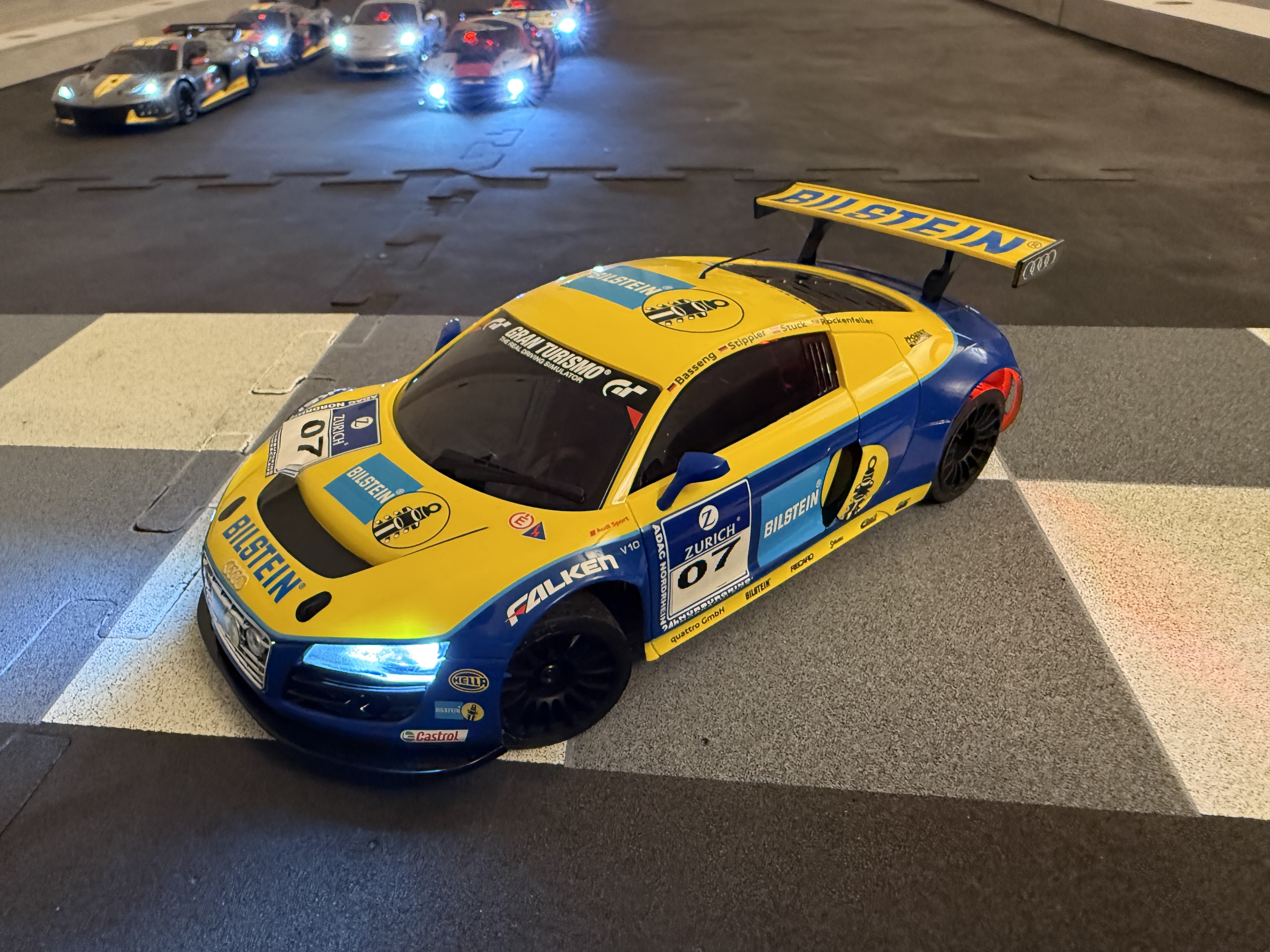 Kyosho Mini-Z Audi R8 GT3 in blue livery — 1/27 scale RC
